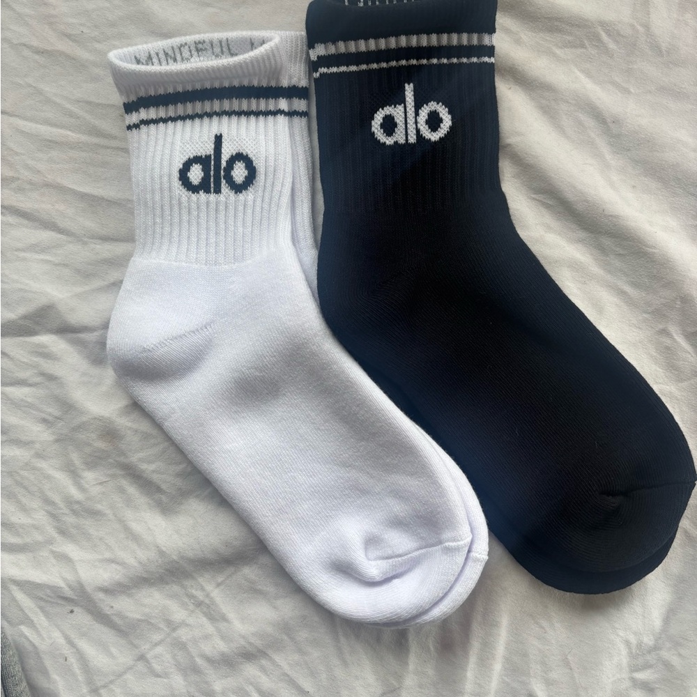 Black and white throwback half crew socks brand new - Picture 5 of 5